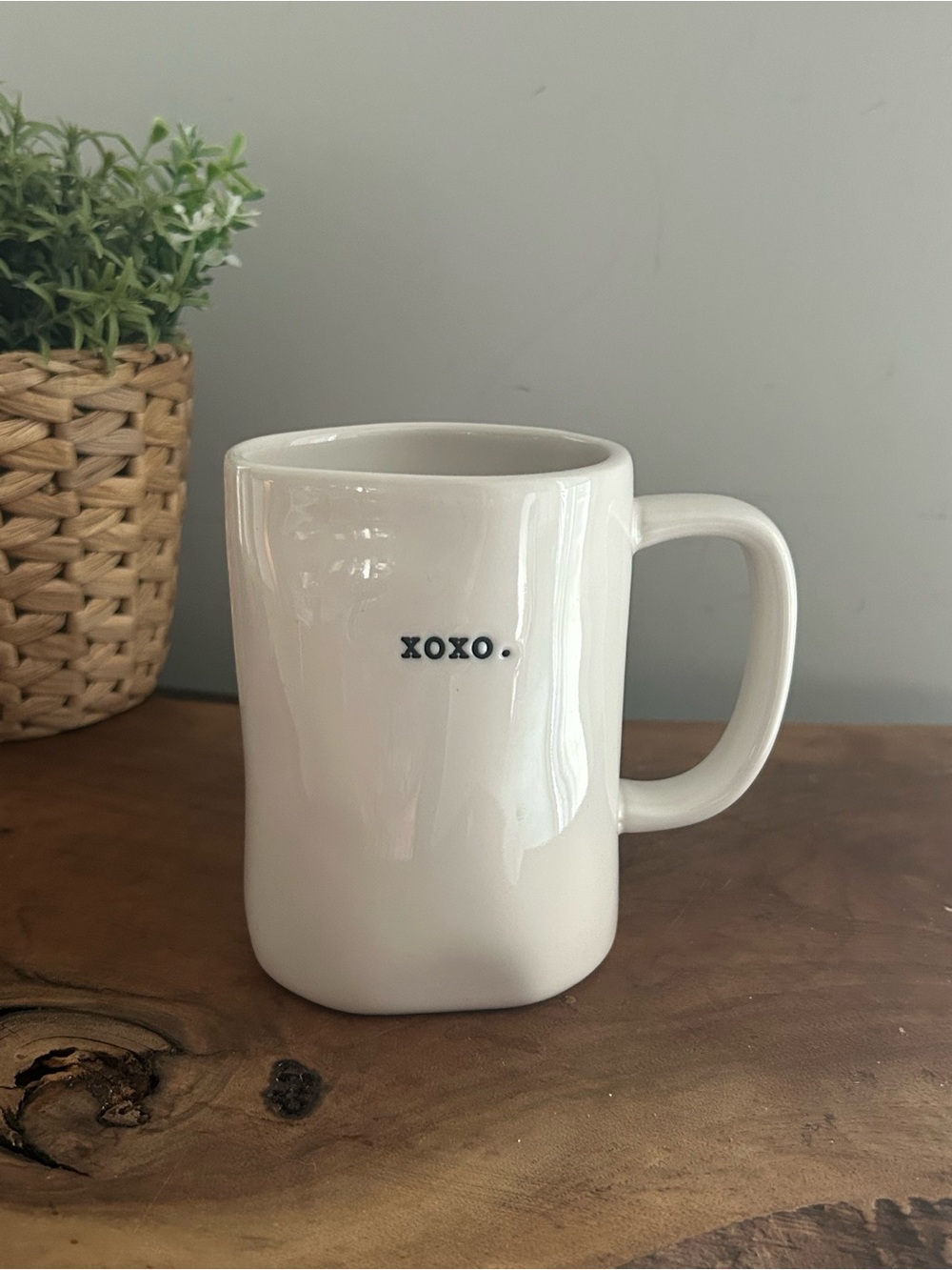 White 'XOXO' Ceramic RAE DUNN Coffee Mug - Love Gift